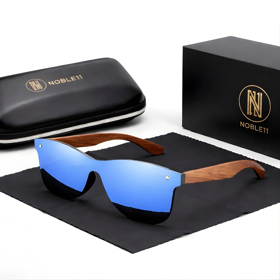 Noble11 Origins Sonnenbrille – Azur Wood Édition, polarisiert, UV400