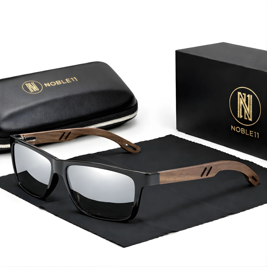 Noble11 Ridge Sonnenbrille – Platin Silber, polarisiert, UV400