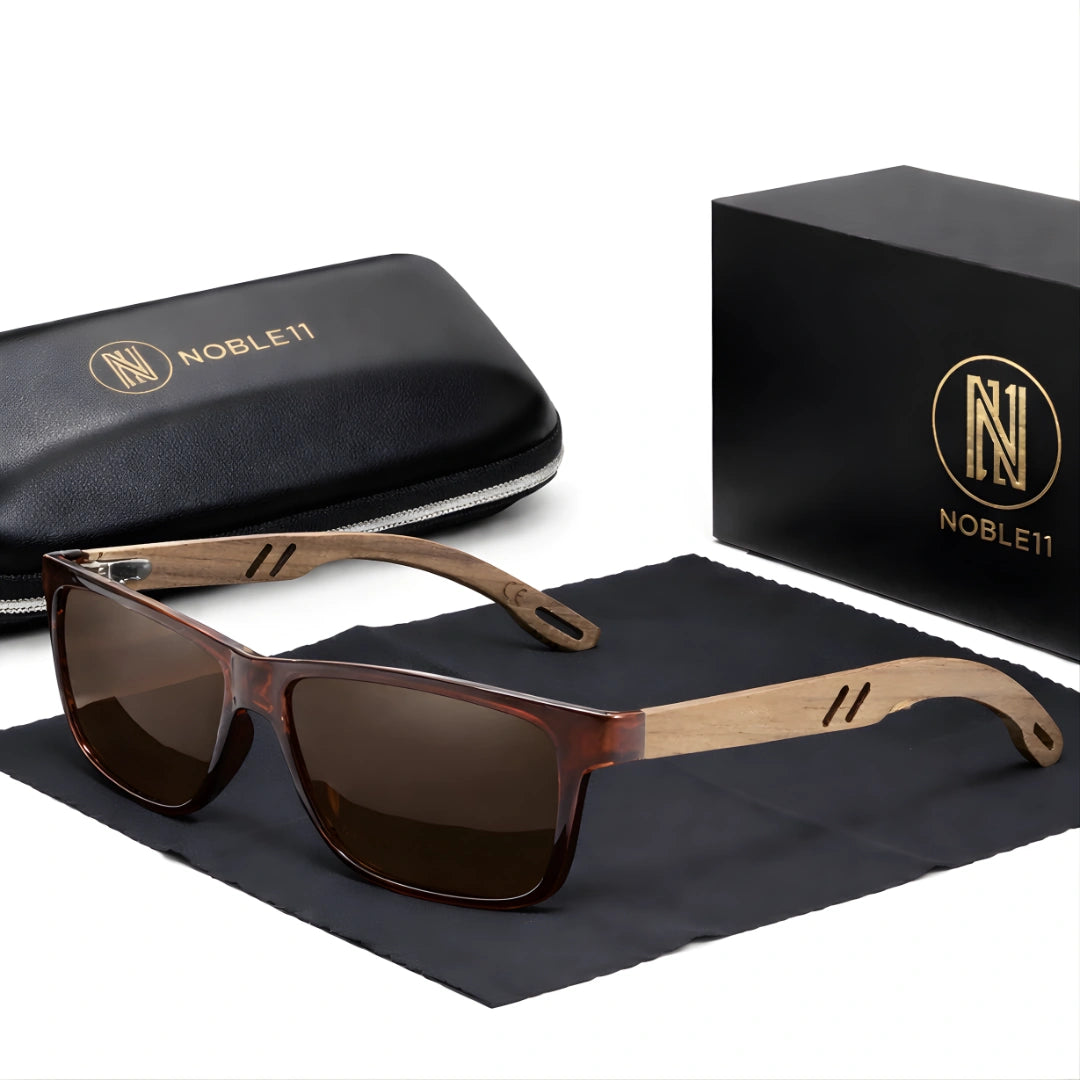 Noble11 Ridge Sonnenbrille – Walnuss Braun, polarisiert, UV400