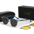 3-in-1 Magnetische Brille - Polarisiert & UV400 Sonnenbrille – Blau, polarisiert, UV400