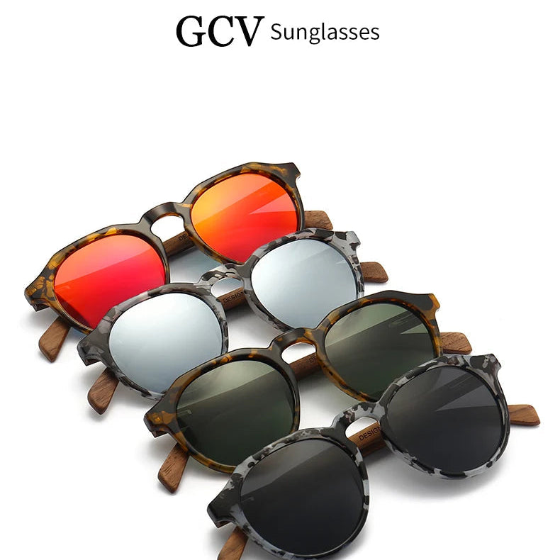 Sonnenbrille mit Holzrahmen – Polarisiert & UV400