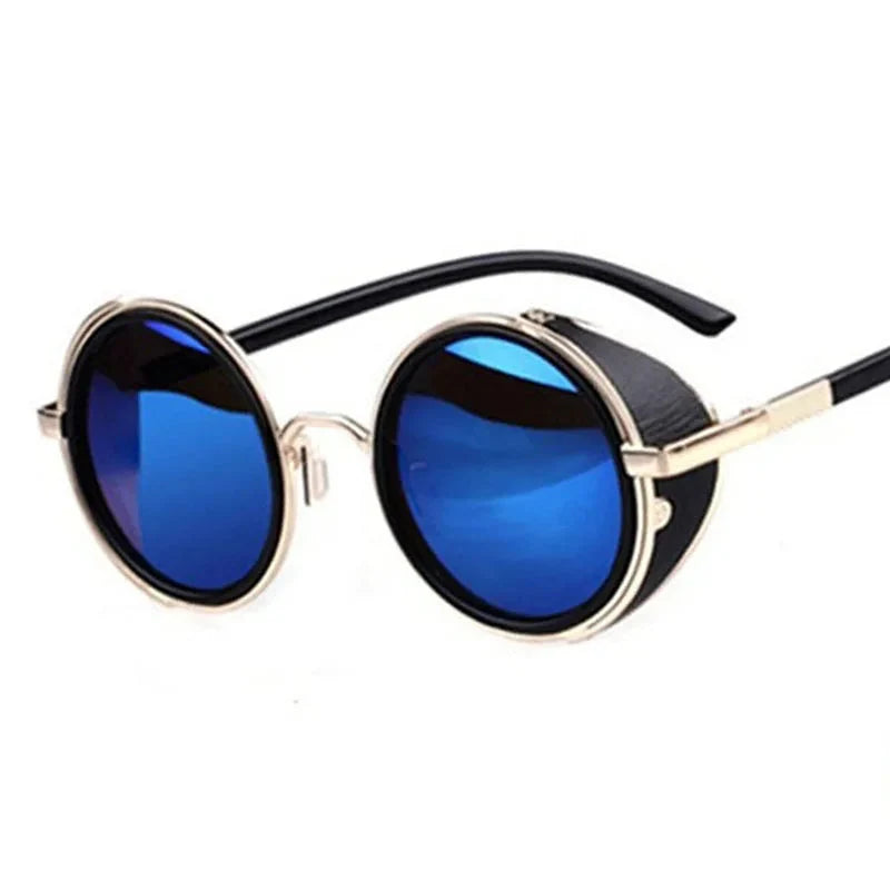Runde Sonnenbrille aus Metall – UV400