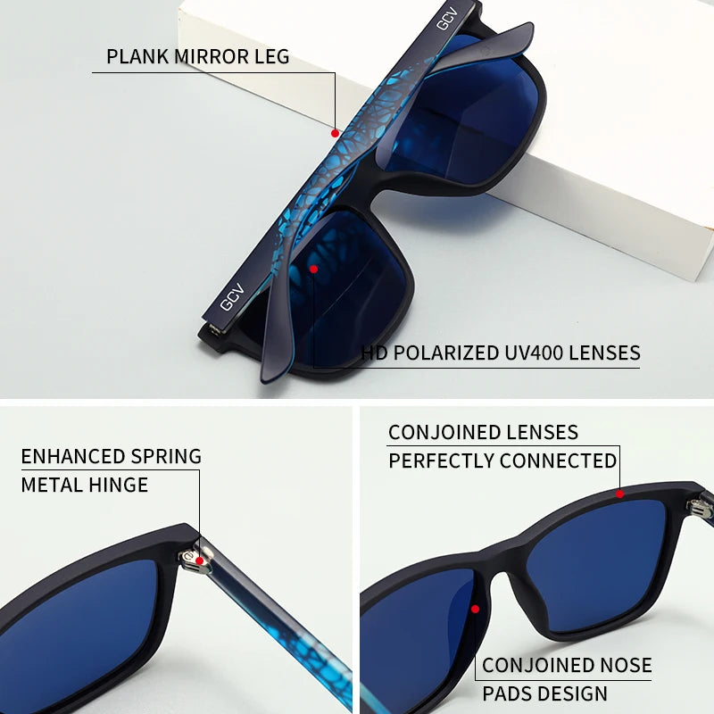 Leichte Square Sonnenbrille - UV400 & polarisiert