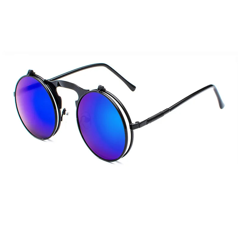 Faltbare Steampunk Rundsonnenbrille – UV400