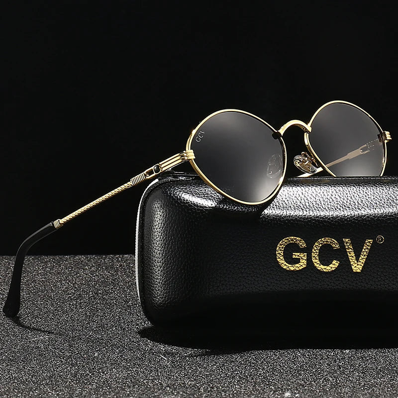Ovale Sonnenbrille mit Metallrahmen – Polarisiert & UV400