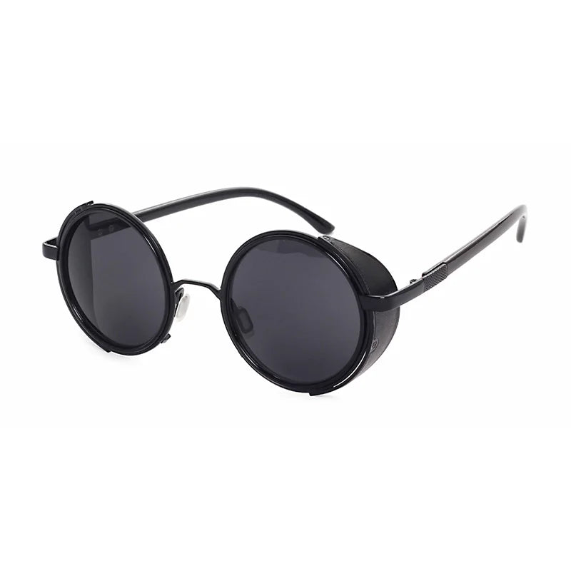 Runde Sonnenbrille aus Metall – UV400