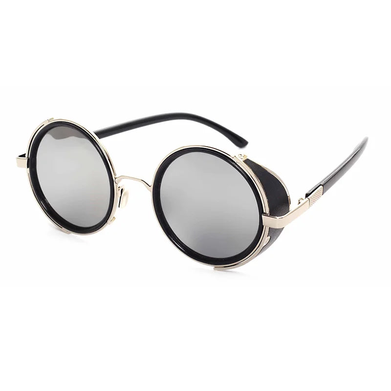 Runde Sonnenbrille aus Metall – UV400