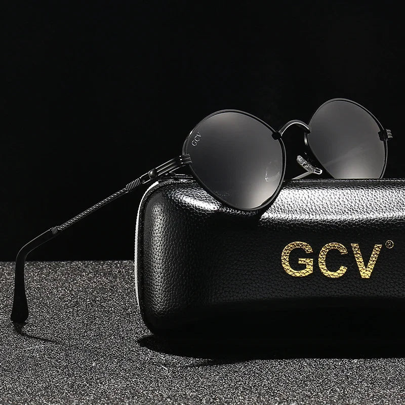 Ovale Sonnenbrille mit Metallrahmen – Polarisiert & UV400