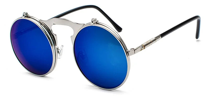 Faltbare Steampunk Rundsonnenbrille – UV400