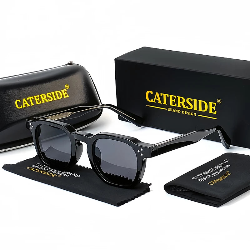 Quadratische Retro-Sonnenbrille – UV400