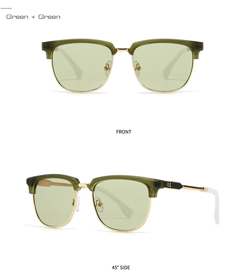 Quadratische Retro-Sonnenbrille – UV400