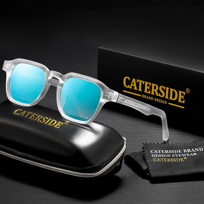 Sonnenbrille mit transparentem Rahmen – UV400