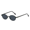 Retro Oval Metall-Sonnenbrille – UV400