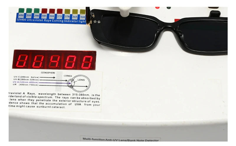 Retro Rechteck-Sonnenbrille - UV400