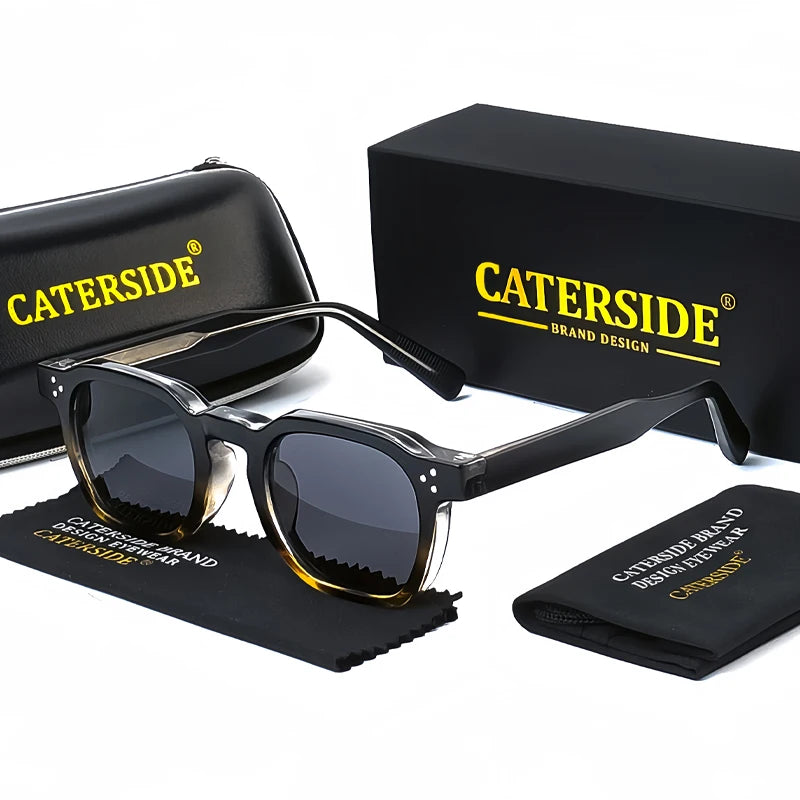 Quadratische Vintage-Sonnenbrille – UV400