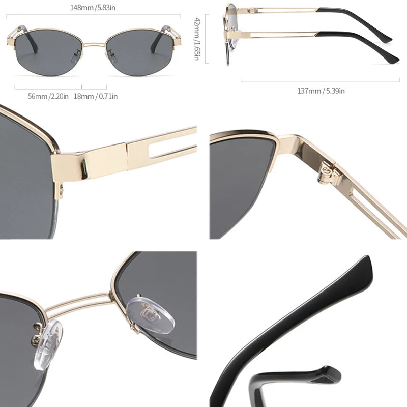 Oval-Sonnenbrille - UV400