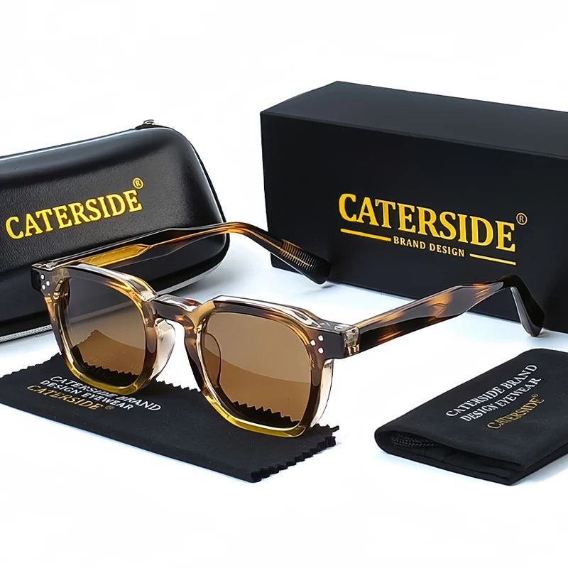 Quadratische Vintage-Sonnenbrille – UV400