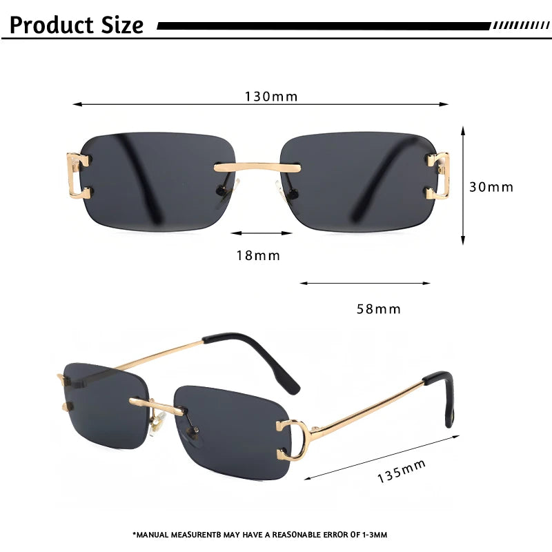 Rahmenlose Polarisierte Sonnenbrille – UV400