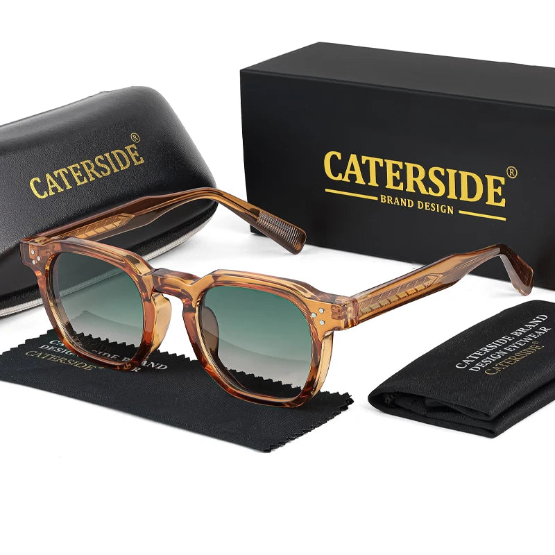 Quadratische Vintage-Sonnenbrille – UV400