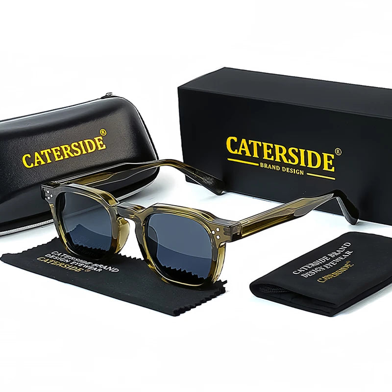 Quadratische Retro-Sonnenbrille – UV400