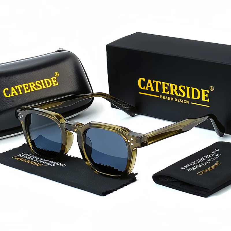 Quadratische Vintage-Sonnenbrille – UV400