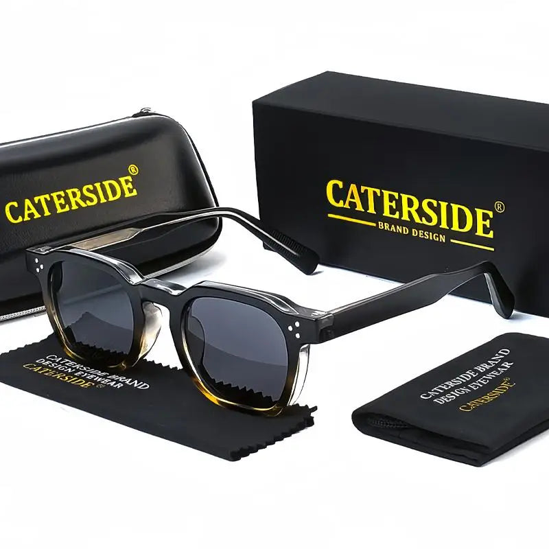 Quadratische Vintage-Sonnenbrille – UV400