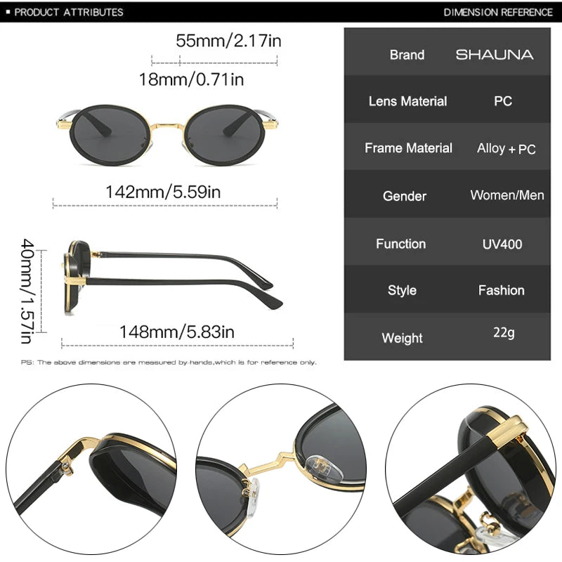Oval-Sonnenbrille - UV400