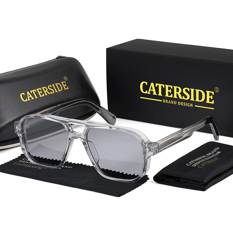 Retro-Sonnenbrille mit Doppelsteg – UV400