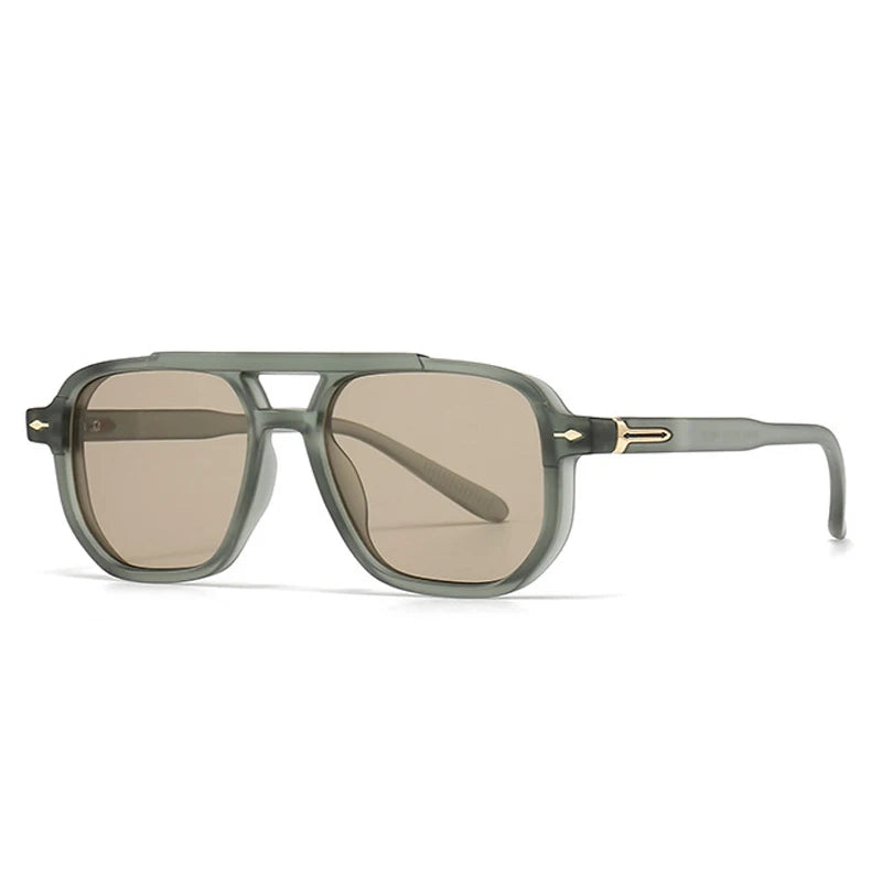 Retro Sonnenbrille mit Doppelsteg – UV400 Schutz