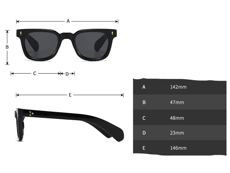 Moderne Square Sonnenbrille – UV400