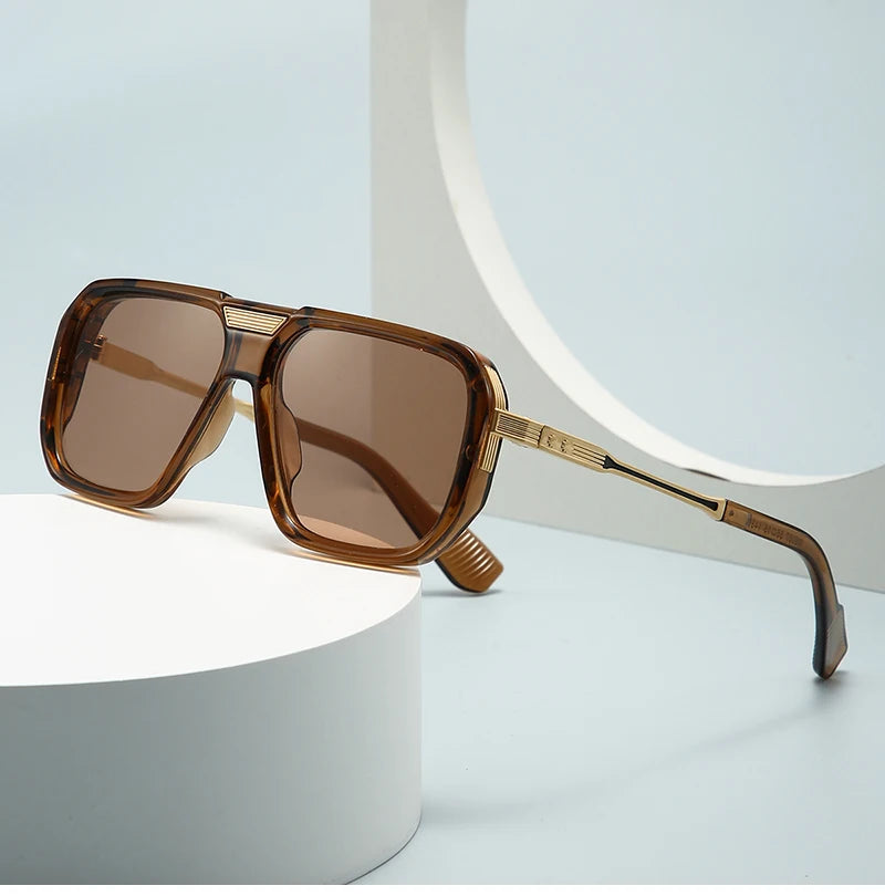 Elegante Retro Square Sonnenbrille – UV400