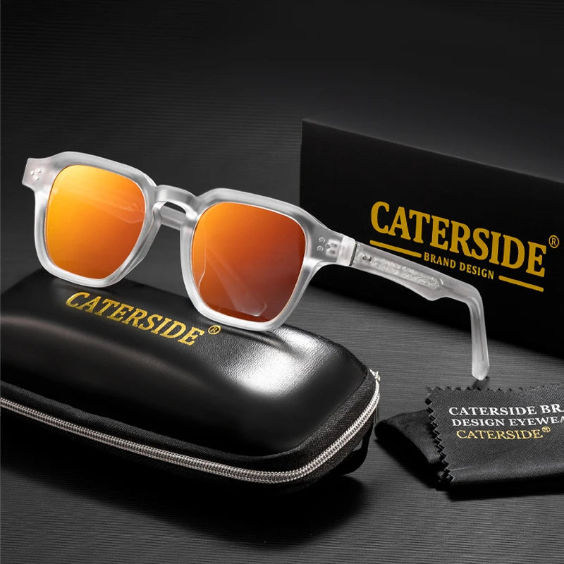 Sonnenbrille mit transparentem Rahmen – UV400