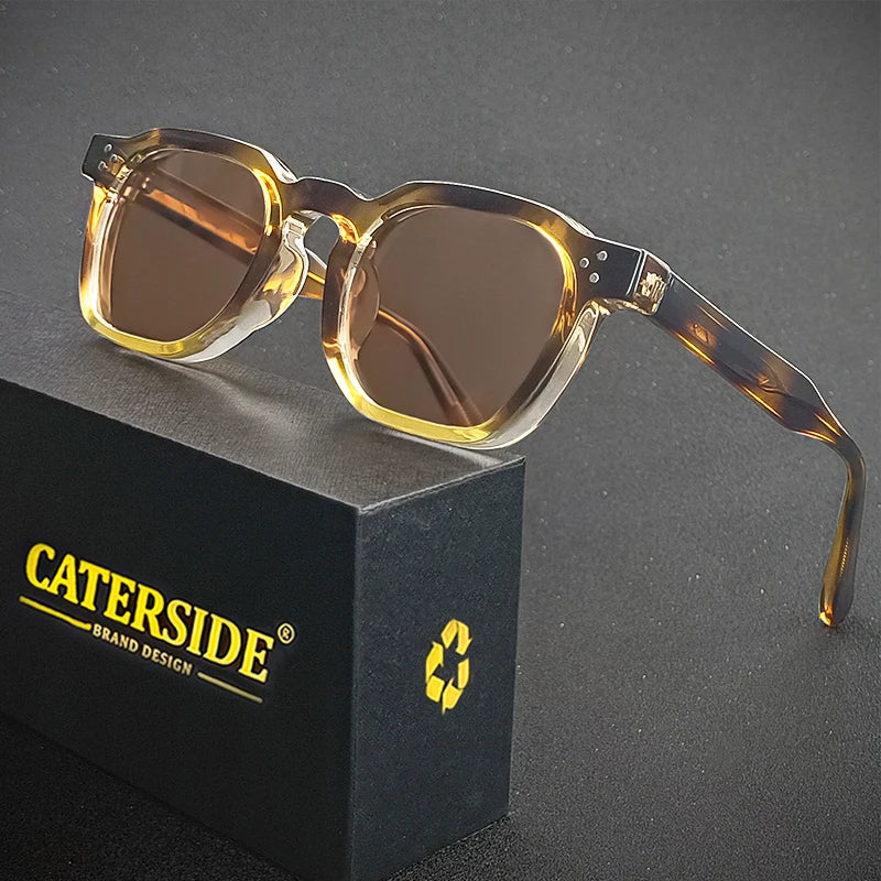 Quadratische Retro-Sonnenbrille – UV400