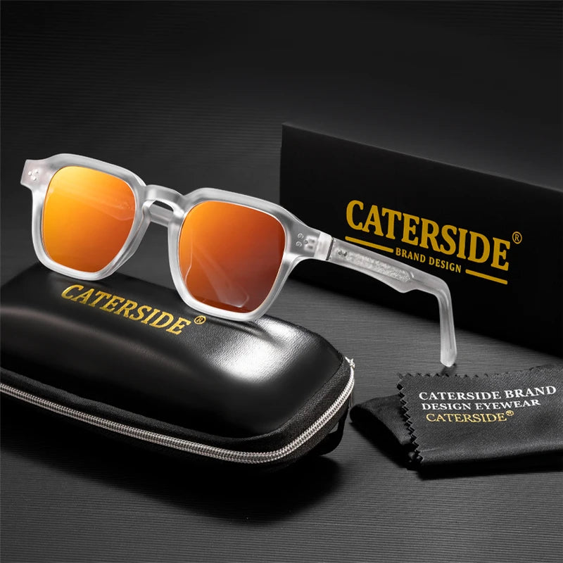 Sonnenbrille mit transparentem Rahmen – UV400