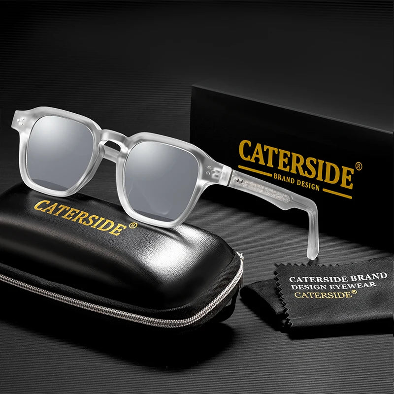 Sonnenbrille mit transparentem Rahmen – UV400