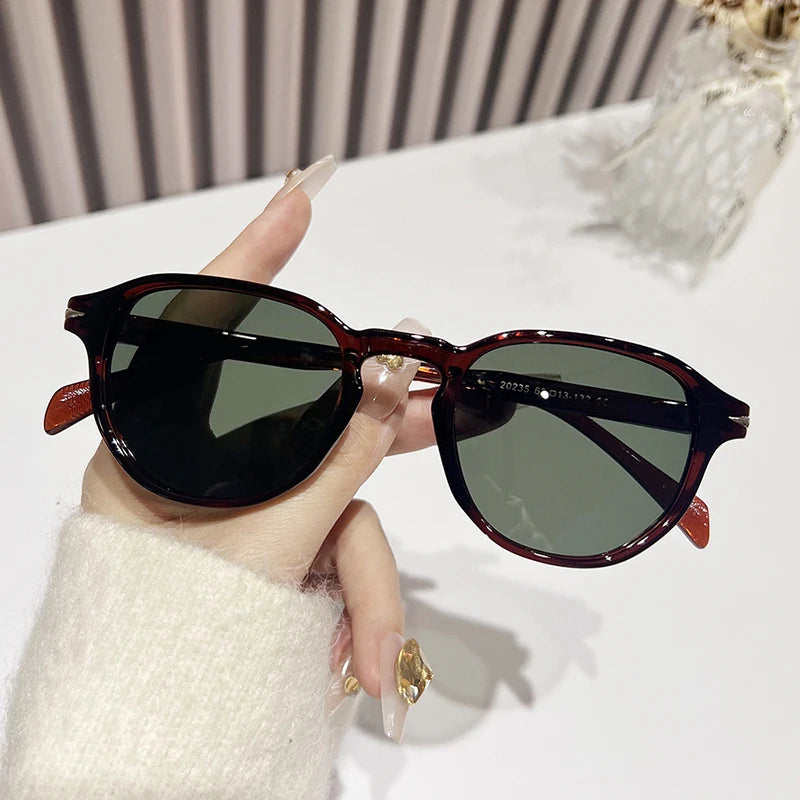 Polarisierte Oval Sonnenbrille – UV400