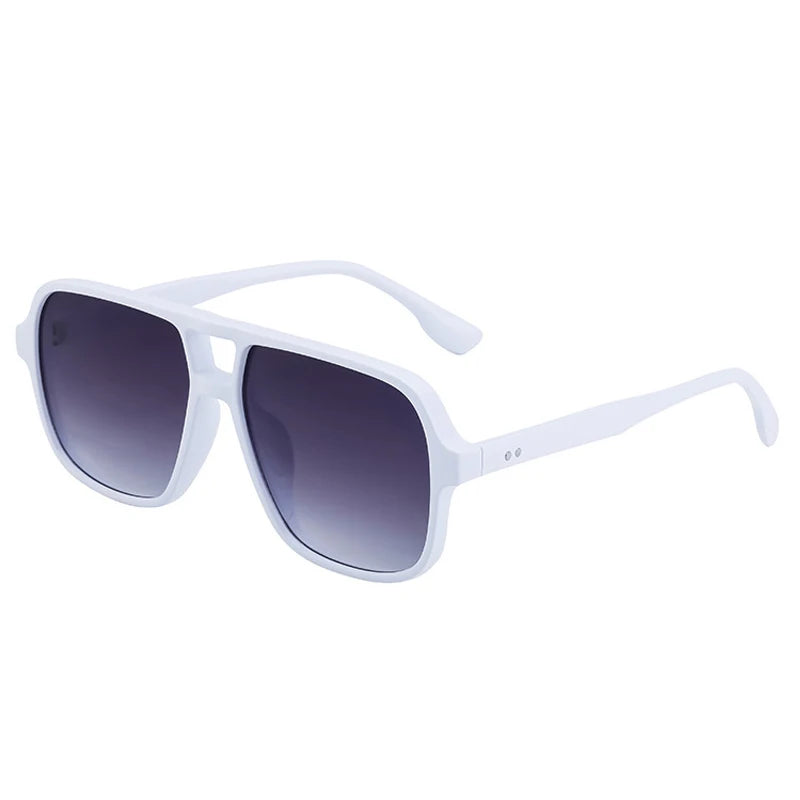 Retro Sonnenbrille mit Doppelsteg – UV400