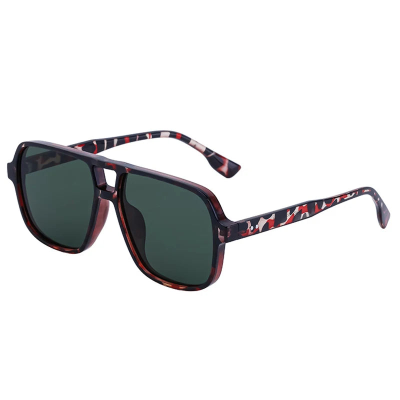Retro Sonnenbrille mit Doppelsteg – UV400