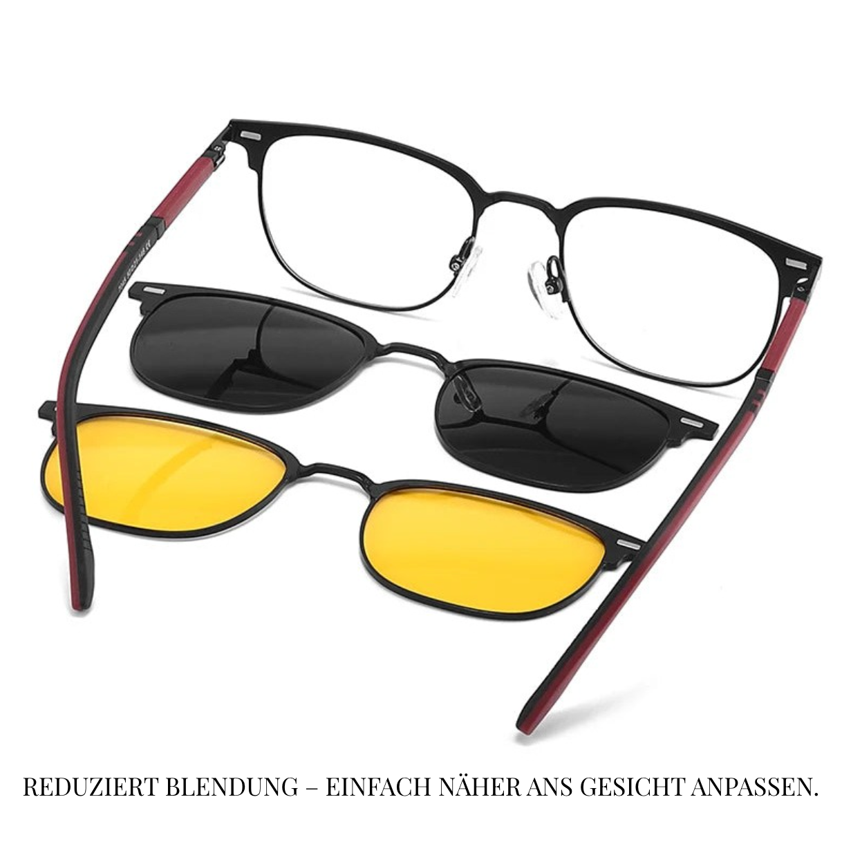 3-in-1 Magnetische Brille - Polarisiert & UV400