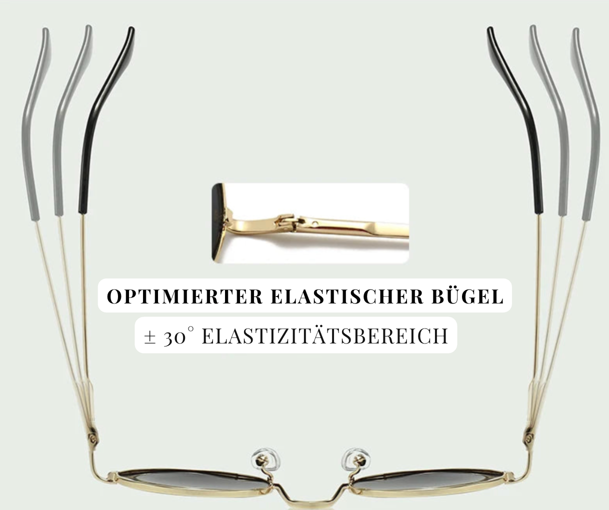 Sonnenbrille mit Metallrahmen – Polarisiert & UV400