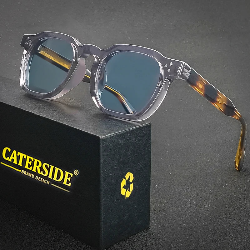Quadratische Retro-Sonnenbrille – UV400