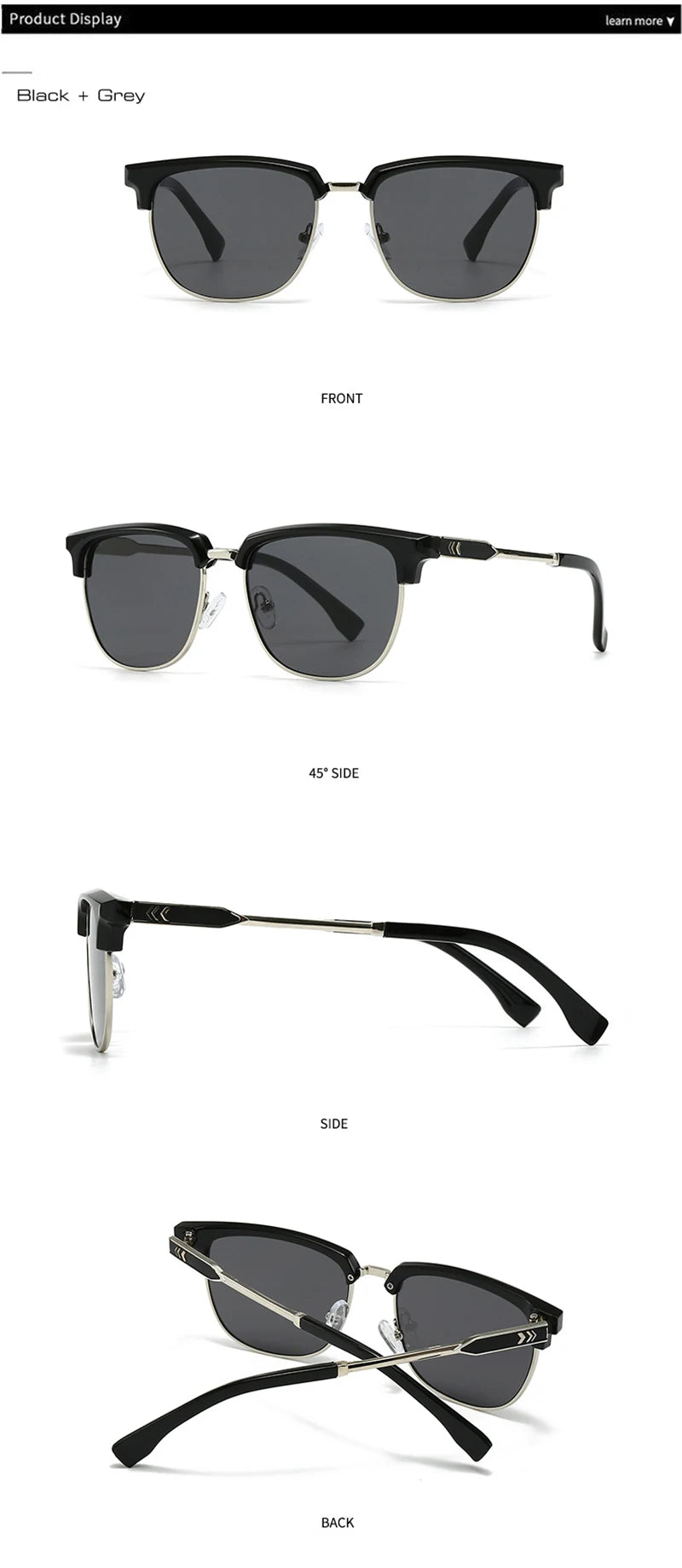Klassische Quadratische Sonnenbrille – UV400