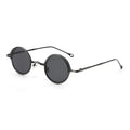 Runde Retro Sonnenbrille aus Metall – UV400