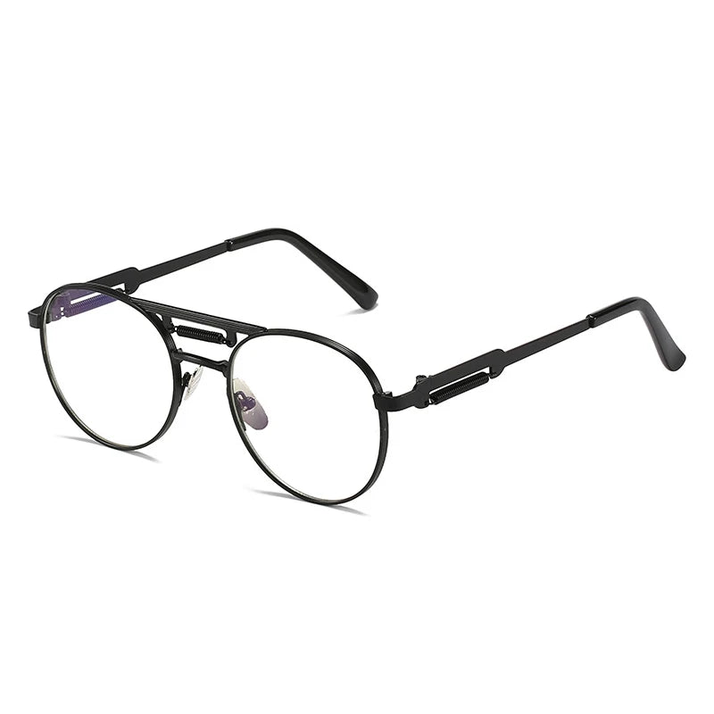 Round Metall-Sonnenbrille – UV400