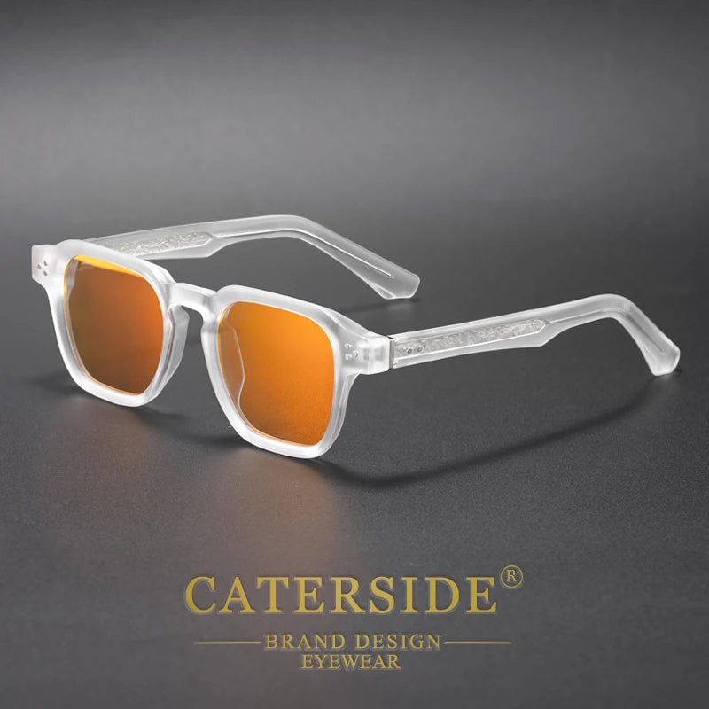 Sonnenbrille mit transparentem Rahmen – UV400