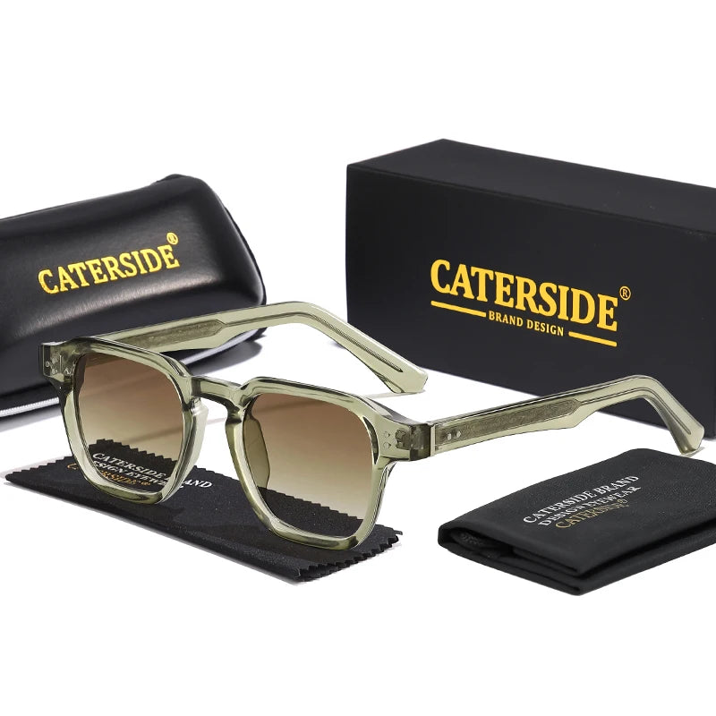 Sonnenbrille mit transparentem Rahmen – UV400