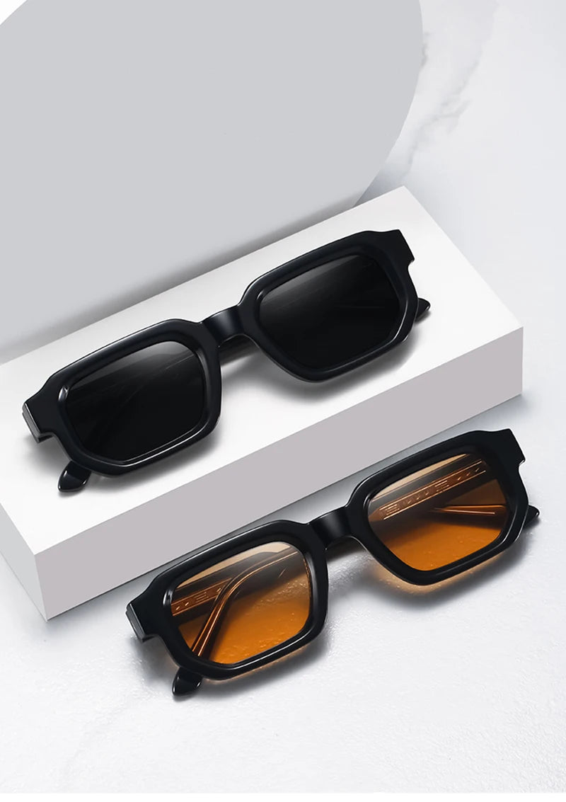 Retro Rectangle Sonnenbrille – UV400