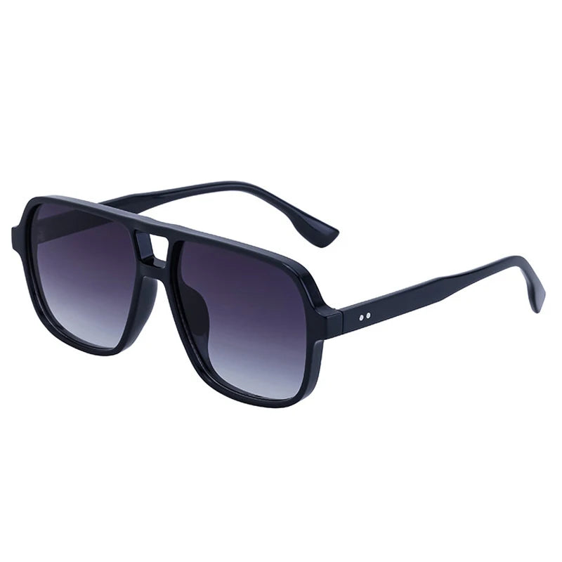 Retro Sonnenbrille mit Doppelsteg – UV400