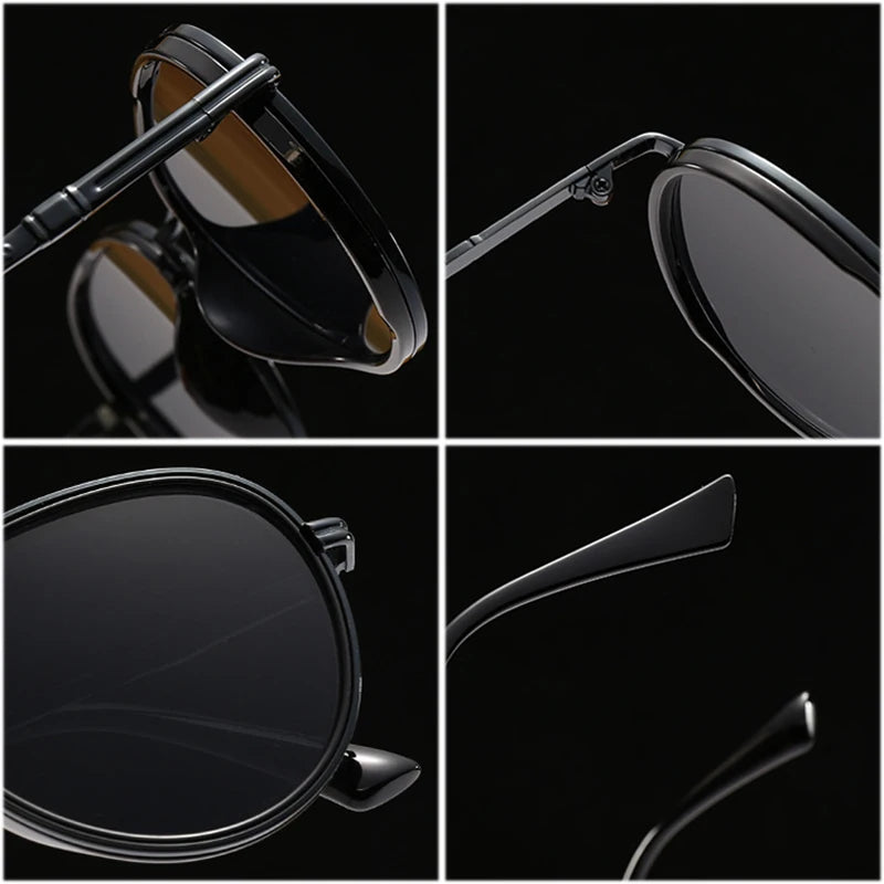 Retro Sonnenbrille aus Metall – UV400