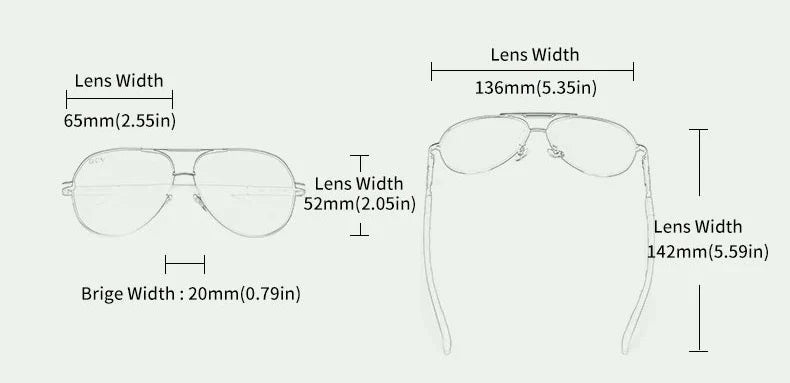 Sonnenbrille mit Aluminiumrahmen – Polarisiert & UV400